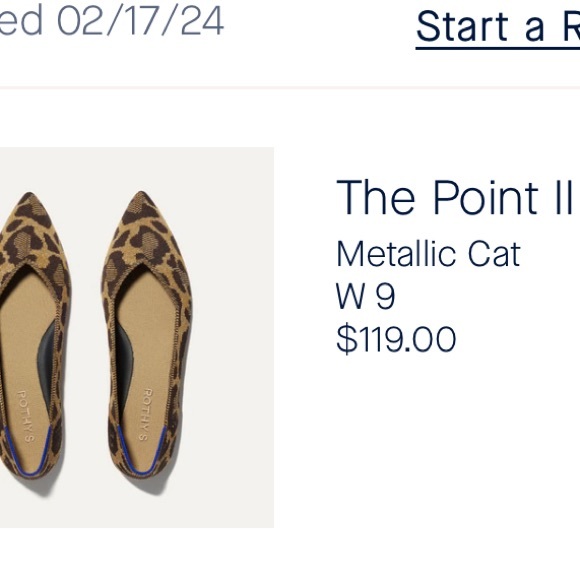 NWT Metallic Cat Rothys - Picture 2 of 2